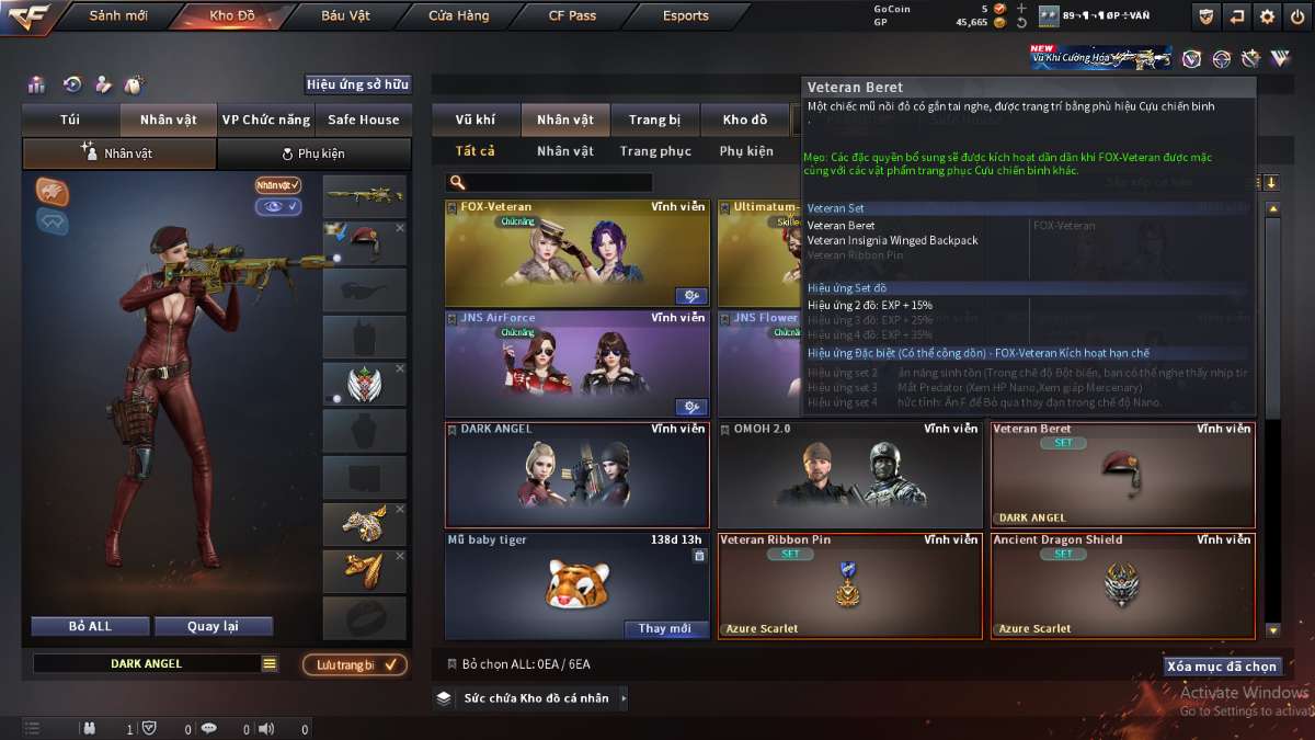 shop acc cf uy tin gia re